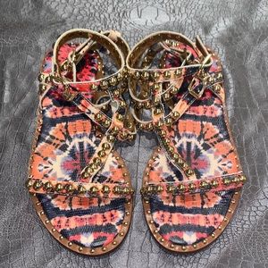 ASH Play Sandals in Tie Dye - Size 37